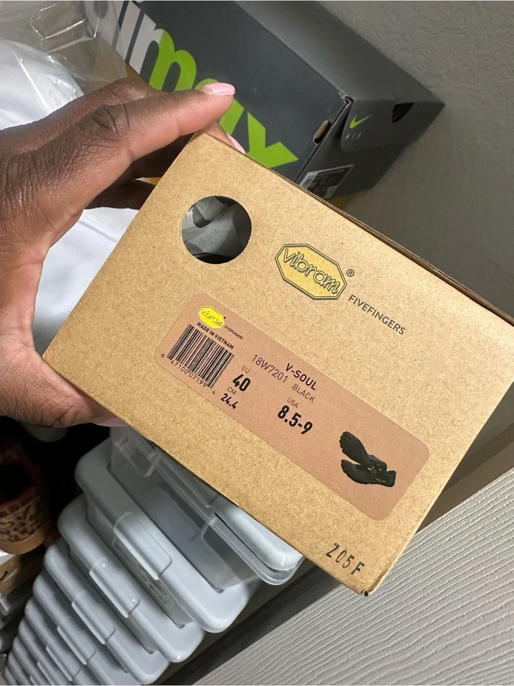 Vibram V-Soul FiveFingers Black - Picture 2 of 7